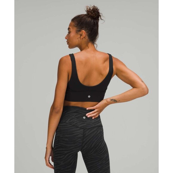 Lululemon Align Reversible Bra Size 8 Light Support A/B Cups Black Tiger Stripe - Picture 3 of 9